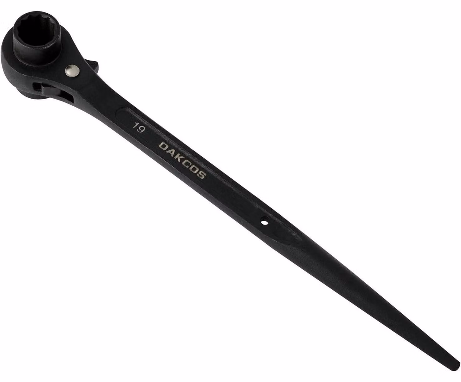 Chiave a bussola per ponteggi, chiave a rullino, 19 mm x 21 mm, acciaio, 12 lati, 310 mm, nera