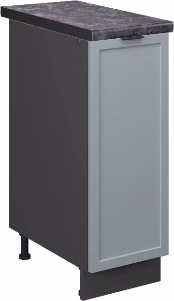 Armadio cucina dispensa alto Fame-Line Blu-grigio chiaro/Antracite 30 cm, PL Antracite Vicco