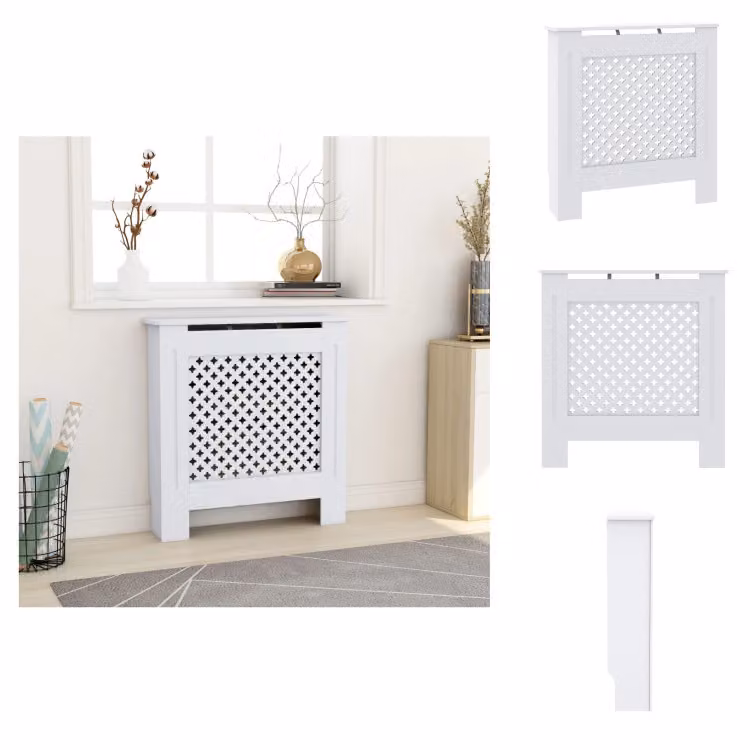 vidaXL Copriradiatore in MDF bianco 78 cm - Accessori per radiatori