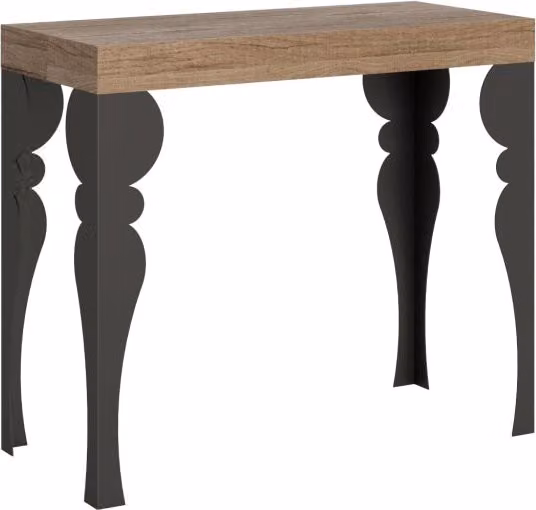 Consolle Allungabile GIORDANOSHOP in Nobilitato Marrone L/P/H: 90-300 x 40 x 77 cm – 1