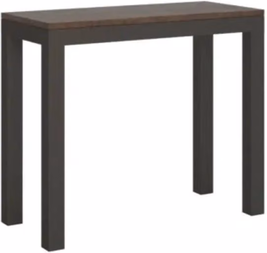 Consolle allungabile 90x40/300 cm Everyday Evolution noce telaio e gambe antracite