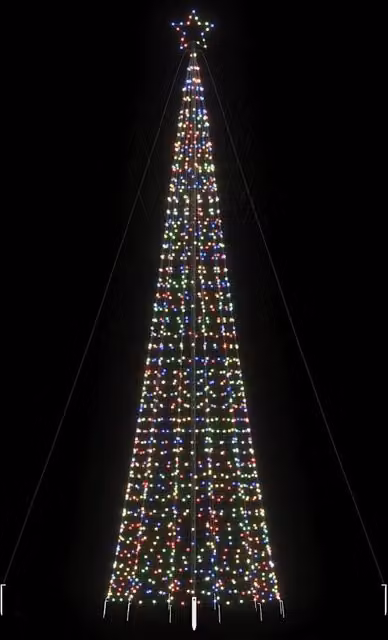 Albero di Natale a LED con Punte 1534 LED Colorato 500 cm 4016407