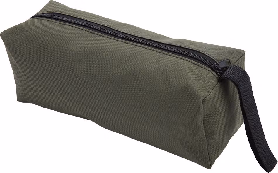 Borsa multifunzionale per utensili Borsa per utensili con cerniera per pinze, viti e strumenti di riparazione hardware (verde scuro)