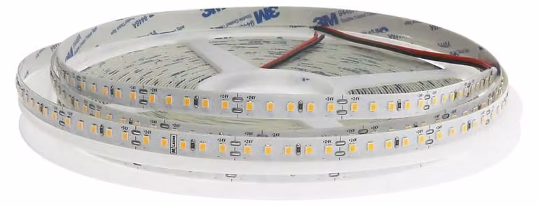 Striscia LED a 24V DC, tecnologia SMD2835, 120 LED al metro, 20 metri, temperatura di colore 4500K, grado di protezione IP20