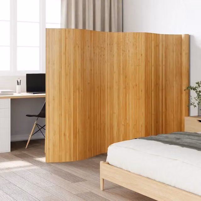 Divisorio per ambienti vidaXL in legno color beige, L: 800 cm, H: 165 cm
