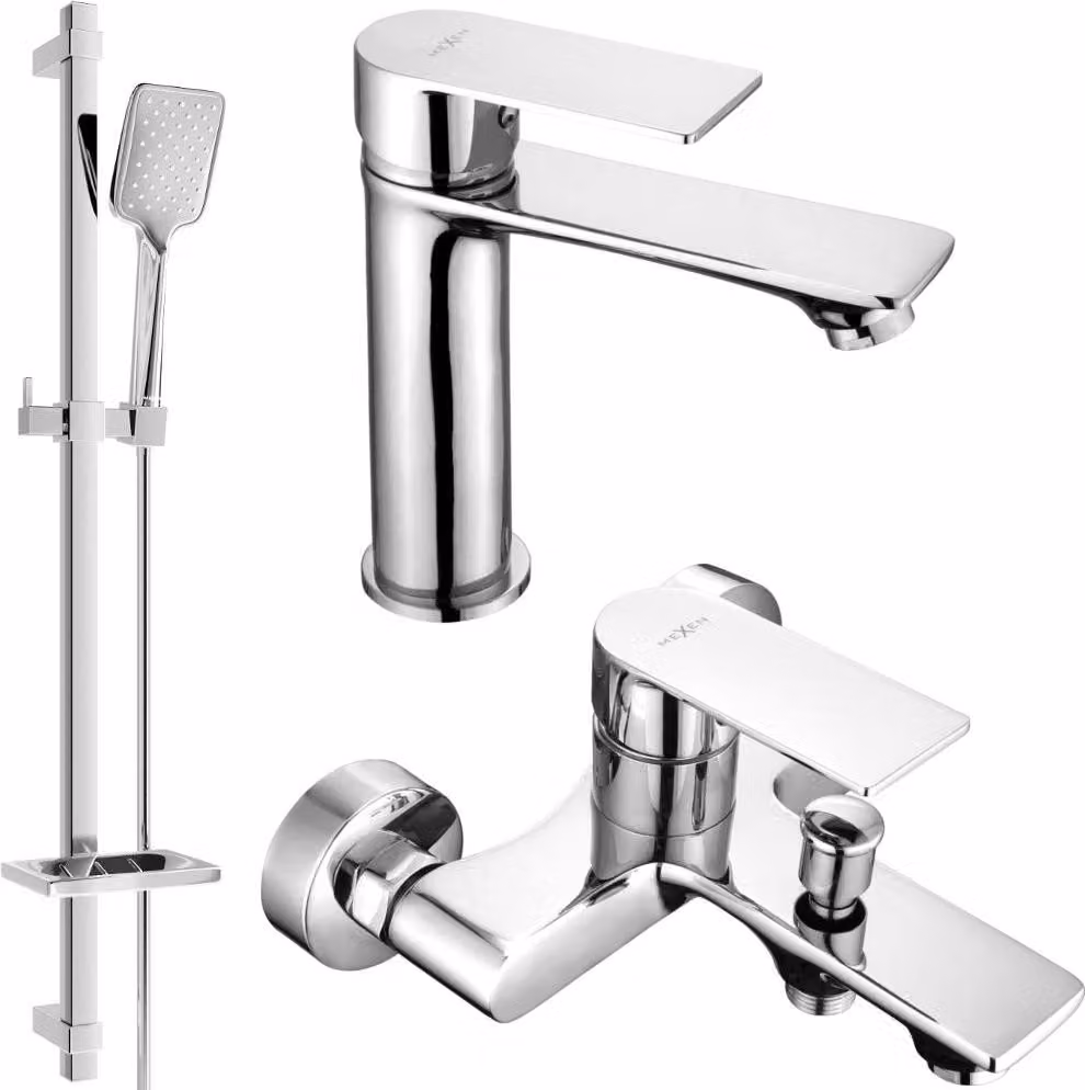Mexen Royo DQ62 set da bagno, cromo - 72203DQ62-00