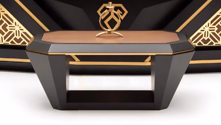 Elegant Couchtisch Sofatisch Schwarz Modern Beistelltisch Holz Wohnzimmertisch