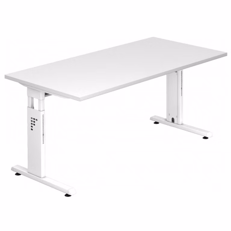 HAMMERBACHER VOS16/W/W Schreibtisch 160cm weiß
