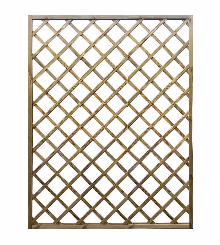 Grigliato in Legno Naturale 120x180 cm per Giardino e Recinzioni - Pircher