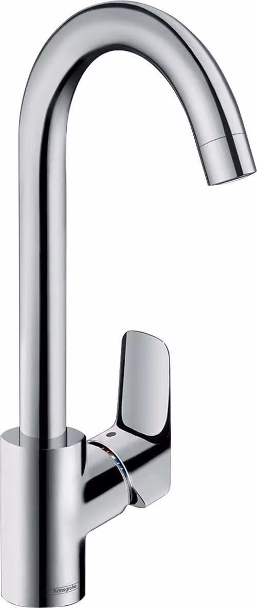 hansgrohe Logis M31 Mitigeur de cuisine, ComfortZone260, EcoSmart, 1jet, saillie 145mm, chrome, 71861000, 71861000