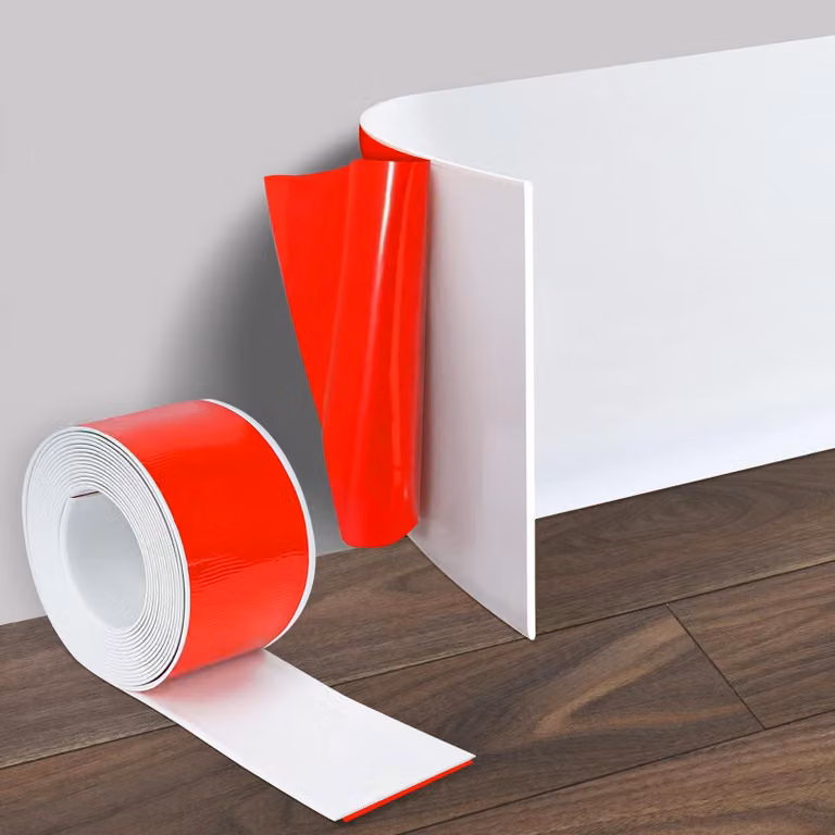 Listelli autoadesivi, PVC, 10 cm x 3 m, bianchi