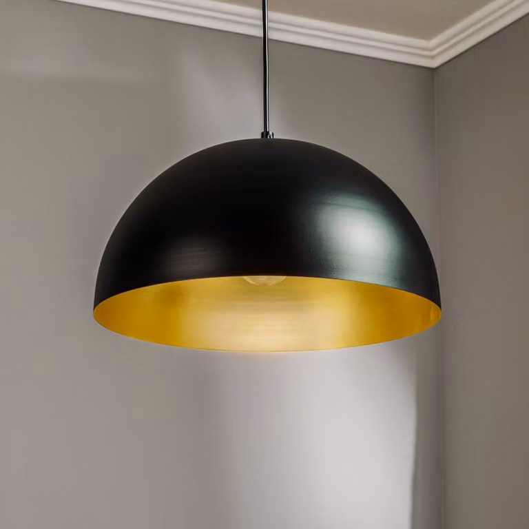 Lampada a sospensione Beta Eko-Light, dimmerabile, Nero, Soggiorno / Sala da pranzo, Metallo, Moderno, Lampada a sospensione