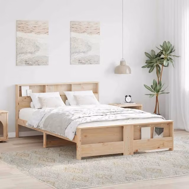 Struttura del letto-Giroletto Marrone 160 x 200 cm Legno multistrato