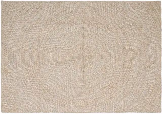 Tappeto moderno in juta lavabile vidaXL, rettangolare, beige e bianco, L: 200 cm x P: 290 cm