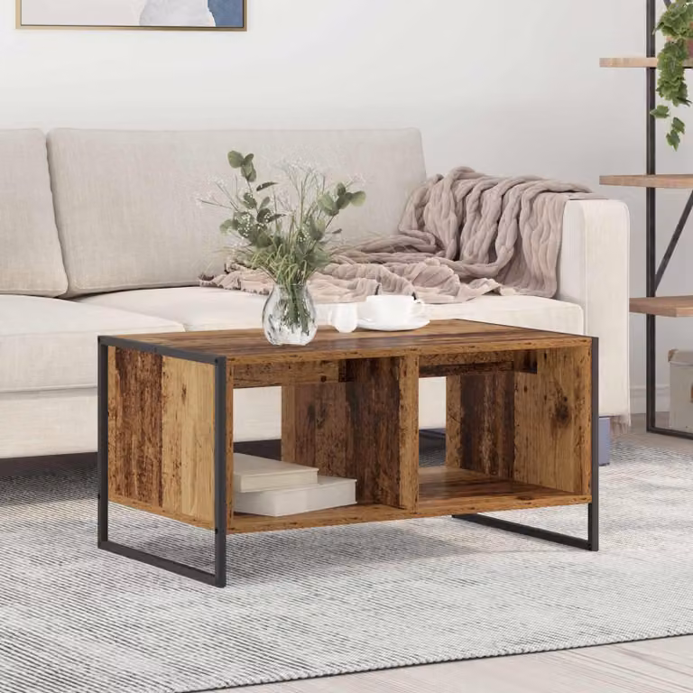 Maison Exclusive - Tavolino in legno antico 80 x 50 x 40 cm Materiale ligneo