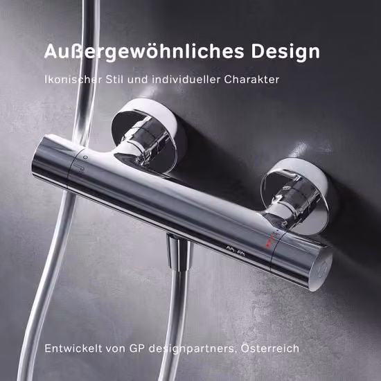 Douchekraan Termostatica con Protezione Antiscaldamento 38 °C - Acciaio Inox