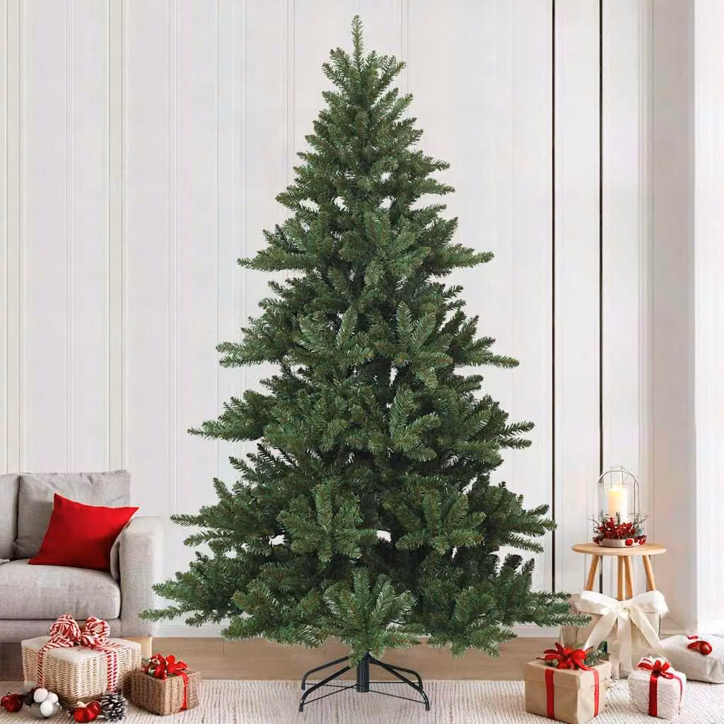 Maison Exclusive - Albero di Natale artificiale pieghevole, verde, 240 cm, in PVC e acciaio