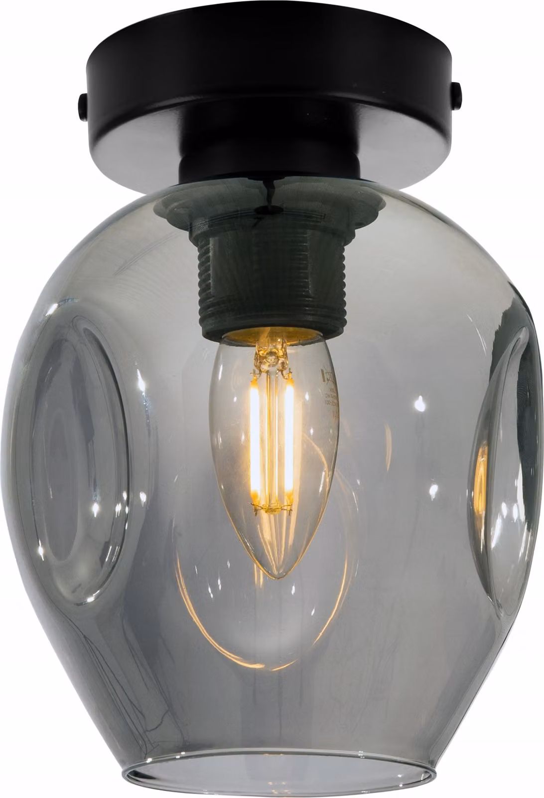 Moderna Lampada Da Soffitto In Vetro Con Lampadina Led