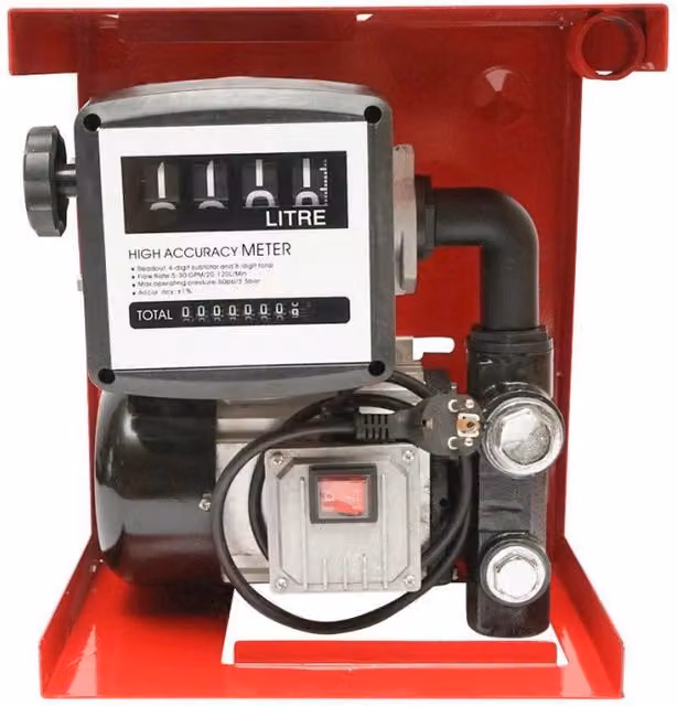 Pompa di trasferimento gasolio Breckner 220V 550W con portata 60 L/min colore rosso