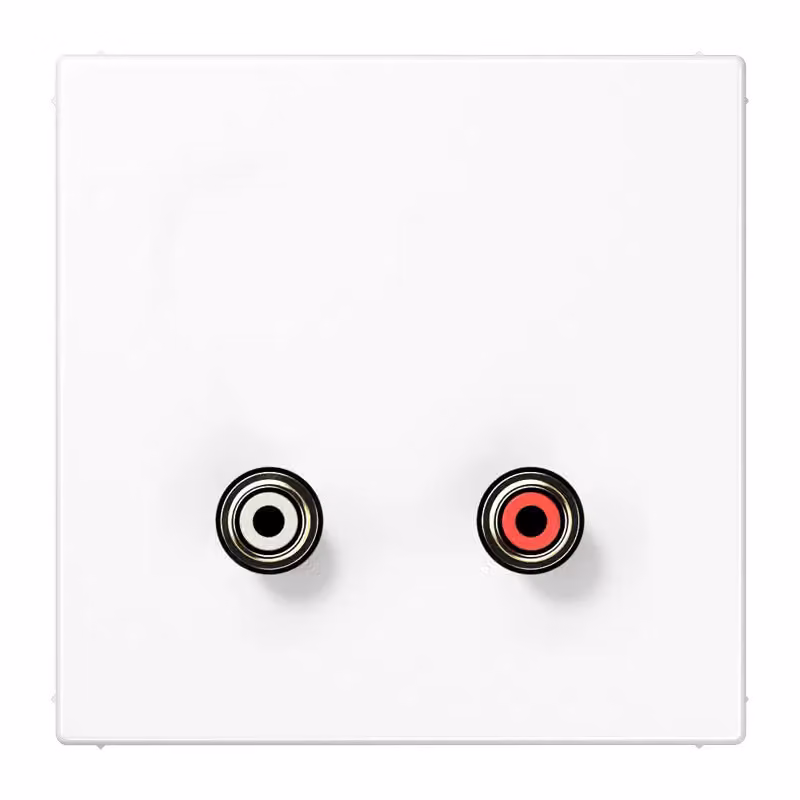 Jung MALS1021WW Cinch Audio bianco alpino