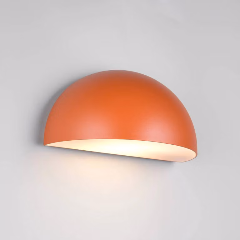 Trio Lighting Applique da esterni Maas, dimmerabile, Giallo / Arancione, Alluminio, Scandinavo, Applique da esterni
