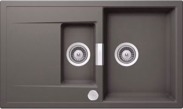 Schock Cristadur Mono D-150 U Silverstone SIL lavello sottopiano con comando eccentrico