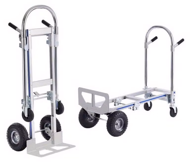 Carrello a mano – Carrello a spinta – Carrello a piattaforma – Carrello di trasporto – Trolley – Alluminio
