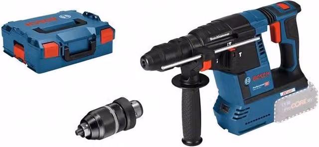 Tassellatore a batteria Bosch GBH 18V-26 F Brushless con 3 funzioni, colore blu – 1