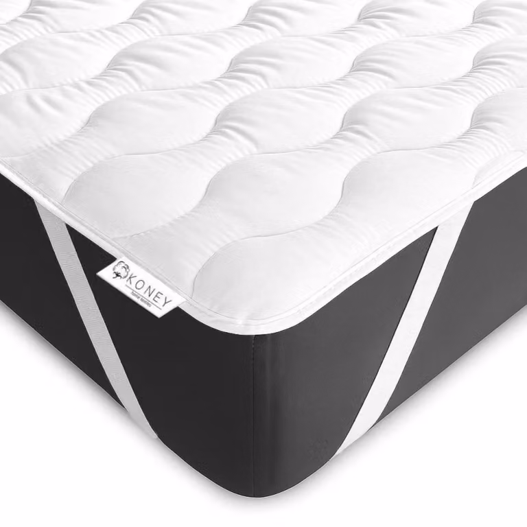 Coprimaterasso - Schiuma ergonomica comfort - 80x200 cm - 100% microfibra - per chi soffre di allergie