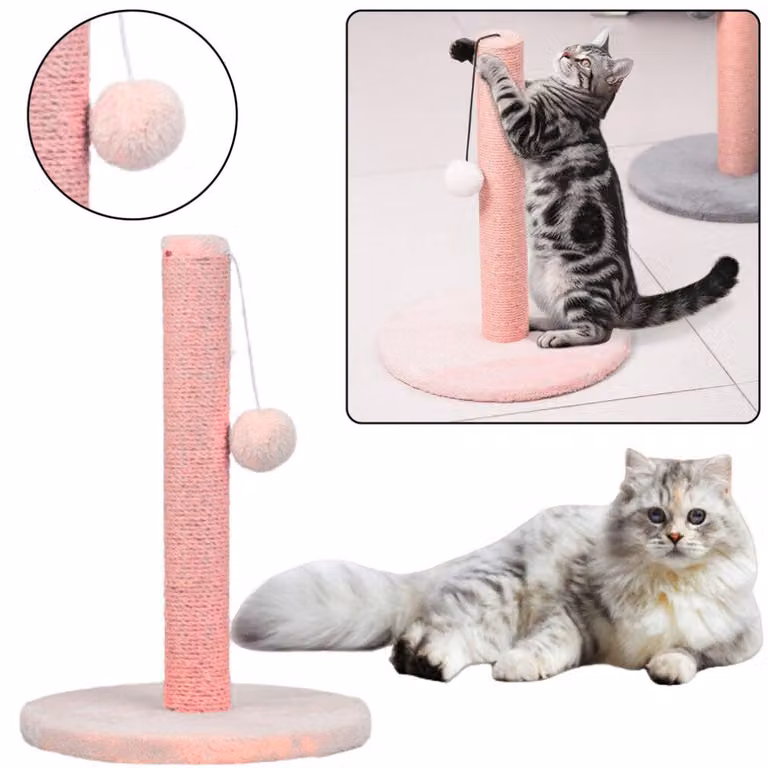 Tiragraffi per gatti Torre tiragraffi rosa 40 cm x 30 cm
