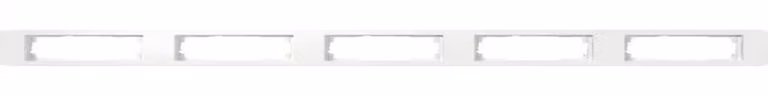 Cornice di copertura Gira 5f Gira E1 bianco puro m 0215151