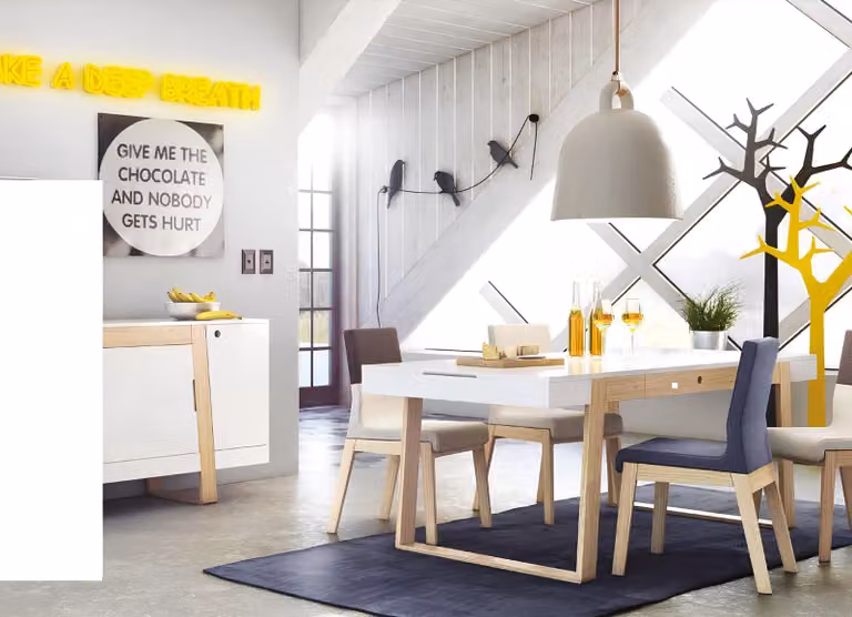 Moderner Esszimmerstuhl Luxus Stühle Polstermöbel Stoff Design Holz