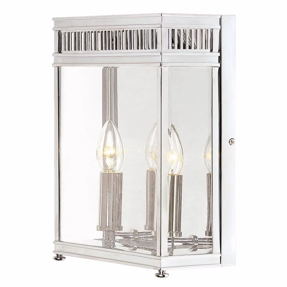 Applique da esterno in cromo lucido E14 40W Holborn Elstead
