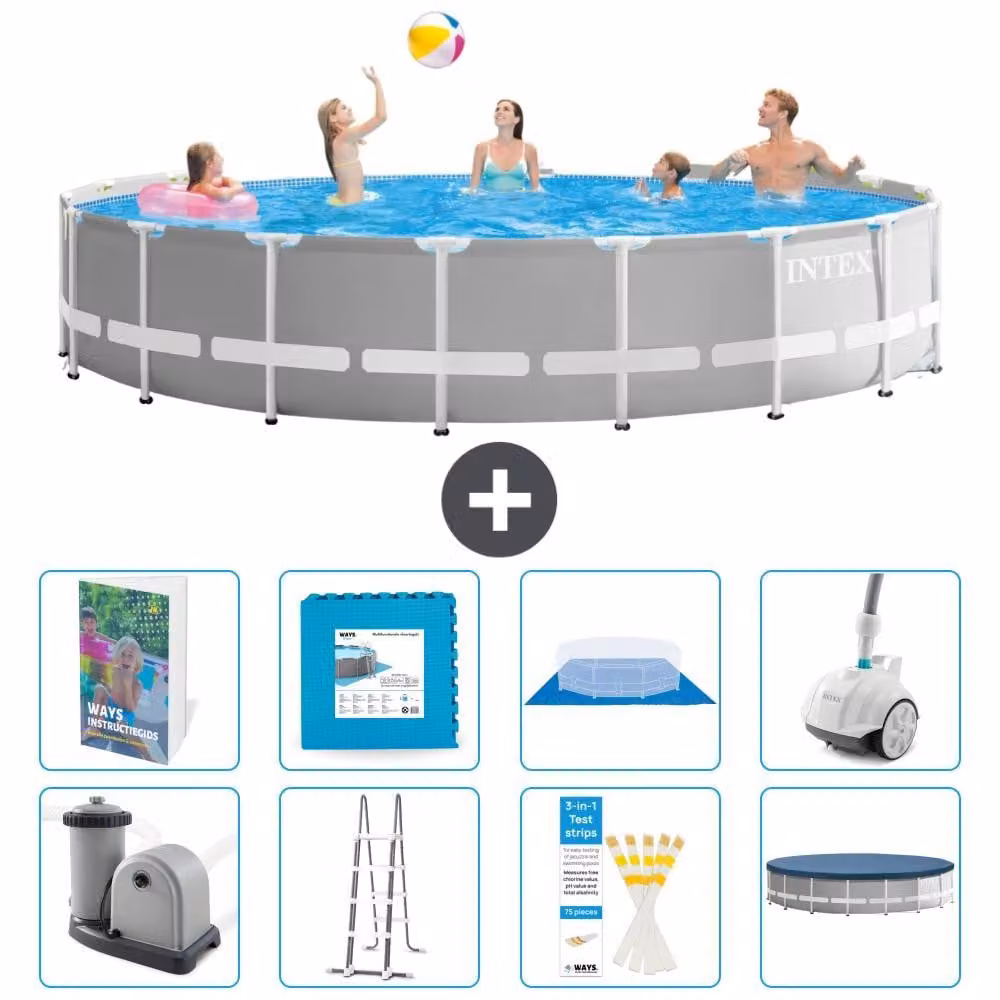 Struttura per piscina a forma di prisma - 549x122 cm - composta da 7 elementi - modello S531