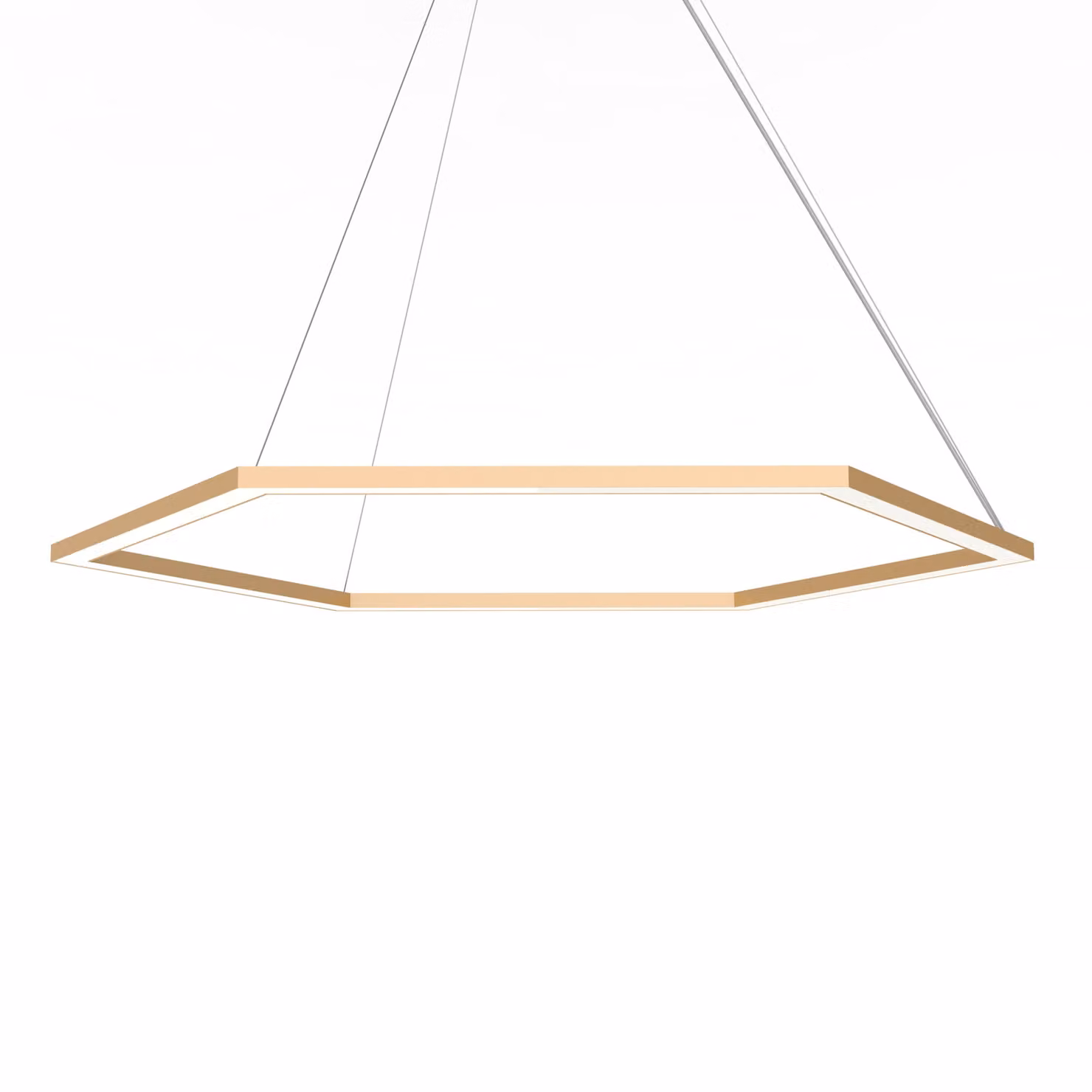 Lampada A Sospensione Esagono D90 Monocolore Opaca