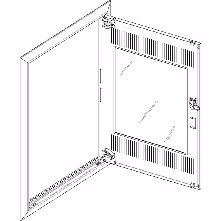 Cornice ABN + porta media 2x5 per centralina da incasso, a 2 file GBRU25TM