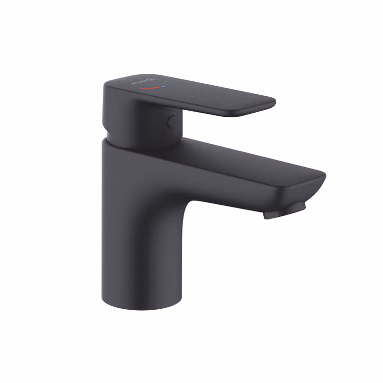 KLUDI PURE&STYLE Mitigeur monocommandé pour lavabo, hauteur de bec 75mm, sans garniture d'écoulement, EcoPlus, 403893975, 403893975