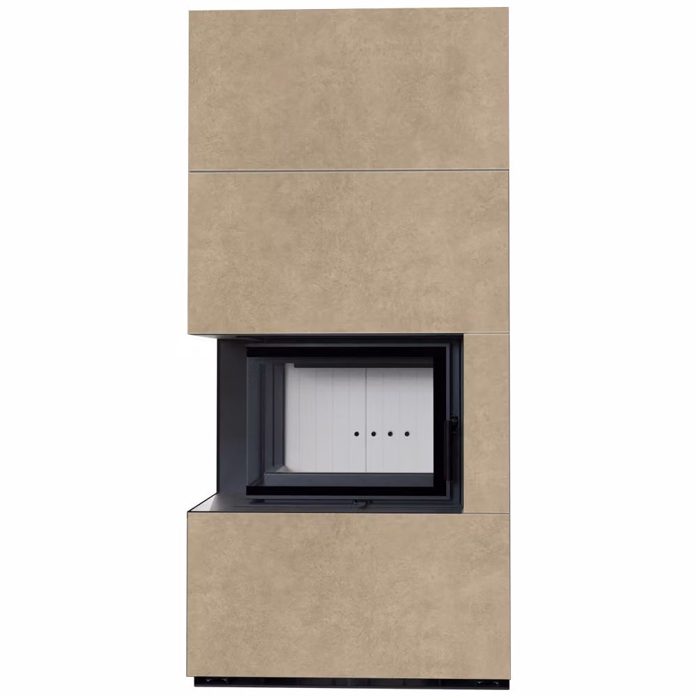 Kit camino KRATKI FLOKI BOX sinistro 8 kW Ø 160 quarzo sinterizzato FOKOS RENA