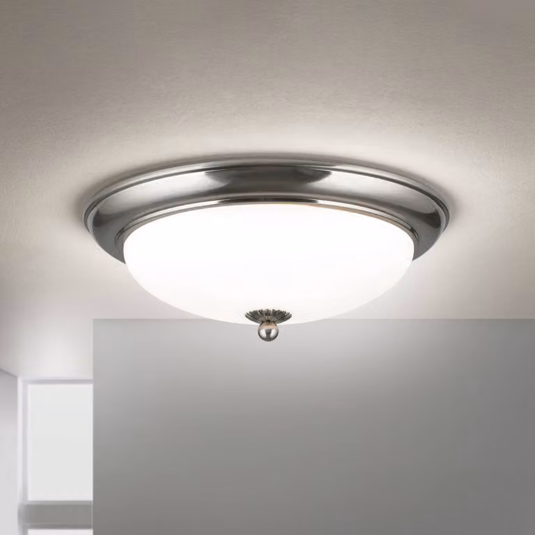 ORION Plafoniera soffitto Empire, dimmerabile, Alluminio / Grigio / Zincato, Soggiorno / Sala da pranzo, Metallo, Antico, Plafoniera