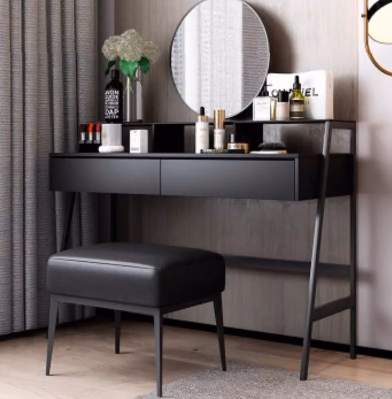 Designer Konsolen Schminktisch Kosmetik Tisch Spiegel Kommode Frisier Tische
