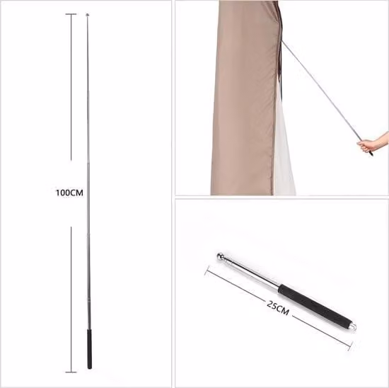 Copertura protettiva con asta per ombrelloni, adatta per ombrelloni da giardino con un diametro di 350 cm / 200 x 300 cm, adatta anche per ombrelloni da mercato e da balcone, 100% poliestere impermeabile