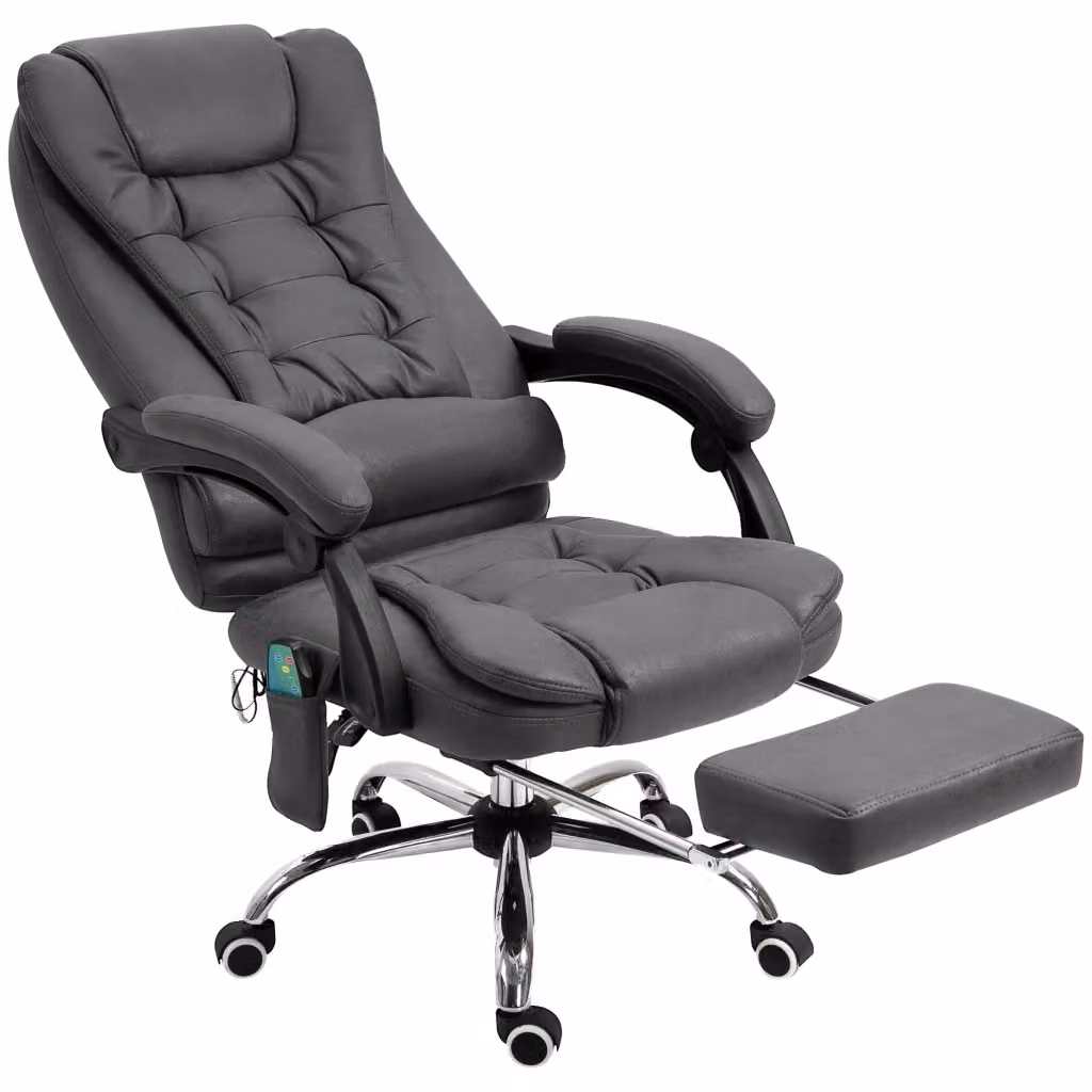 Sedia da ufficio ergonomica con massaggio XYLO Grigio L/P/H: 65 x 160 x 104 cm – 2