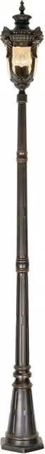 Lampione da giardino Philadelphia 237cm 3xE14 bronzo Elstead