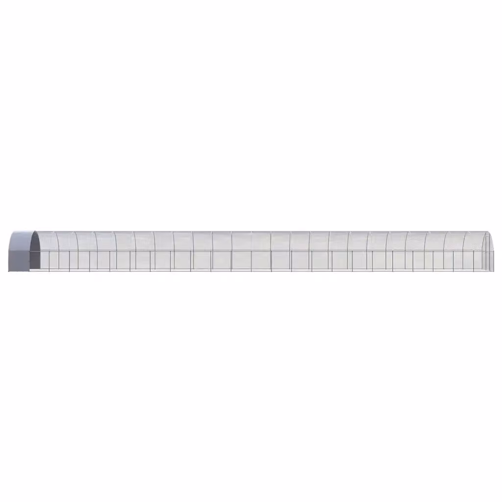 Pollaio per esterni Videx in acciaio zincato grigio L: 3 m, P: 24 m, H: 2 m – 2