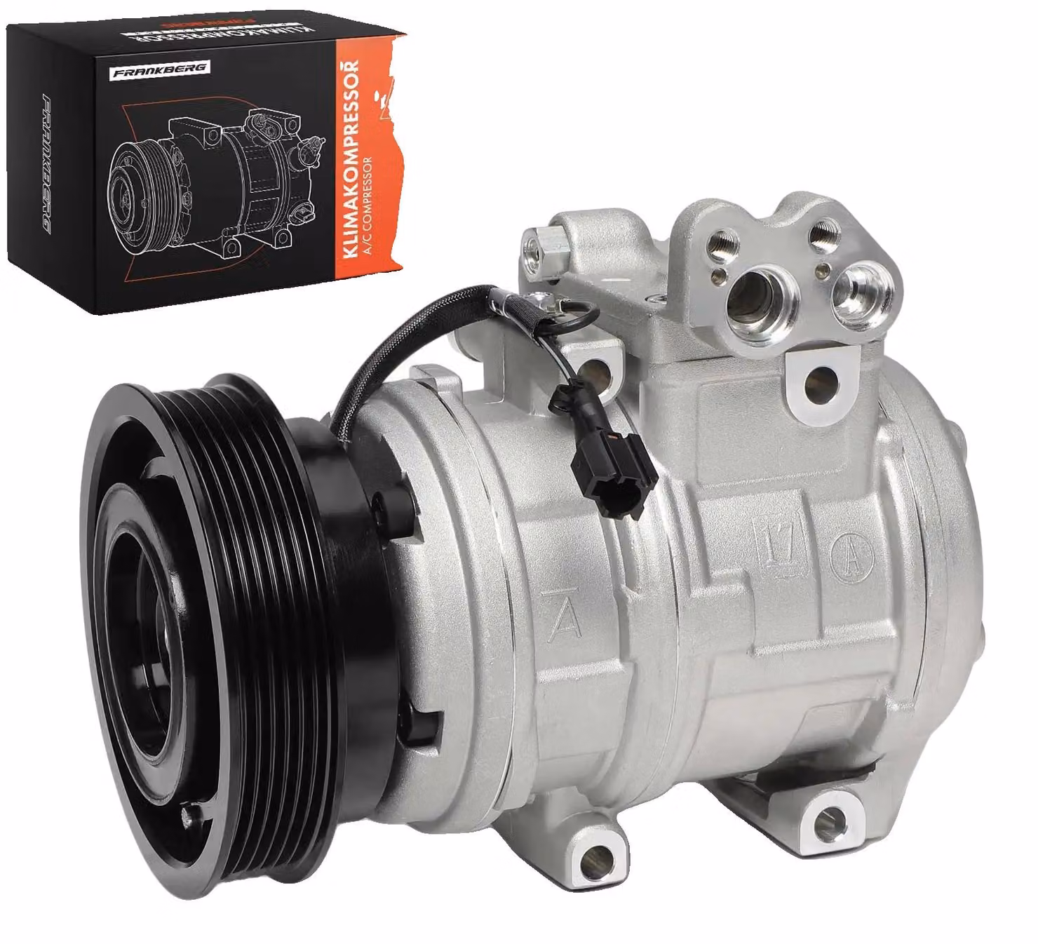 Compressore per climatizzatore, diametro della puleggia 124 mm, tensione nominale 12 V, quantità di olio 170 ml, codice compressore 10PA17, adatto per alcuni modelli di automobili