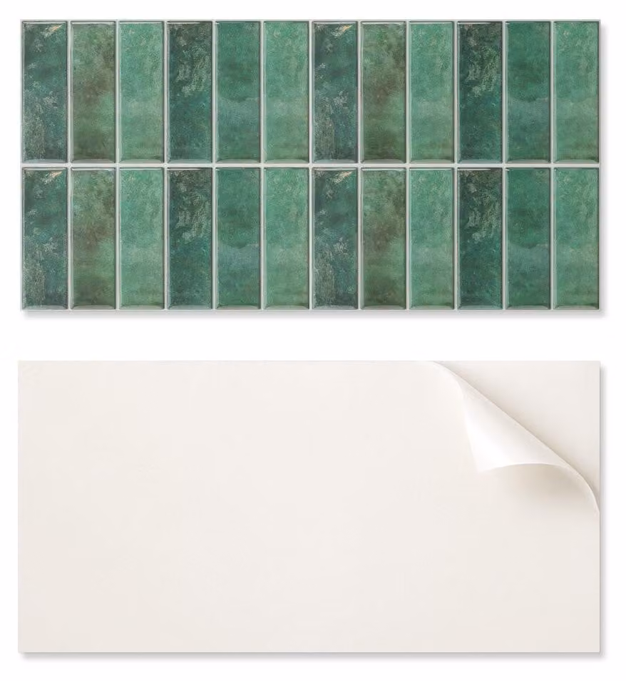 Pannello in vinile autoadesivo con decorazione stampata, dimensioni 100 x 50 cm, ideale per rivestimenti verticali