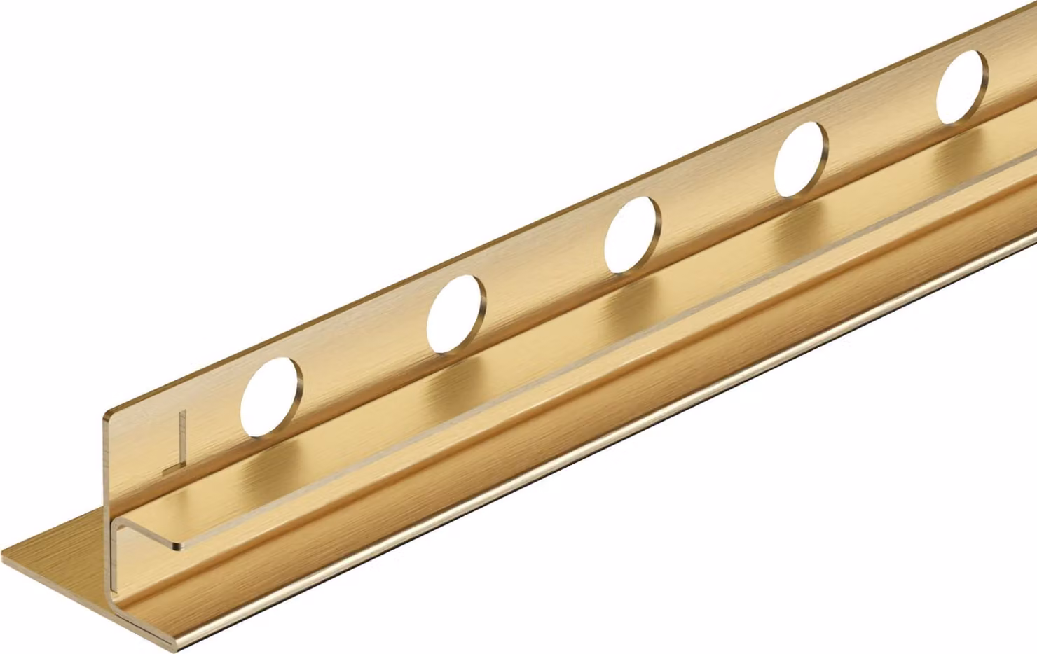 Vetro smussato a sinistra 120 cm oro