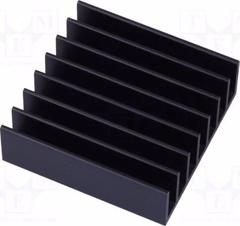 1 dissipatore di calore: stampato, a coste, colore nero, BGA, dimensioni: lunghezza 35 mm, larghezza 35 mm, altezza 11,4 mm, codice prodotto 642-45AB