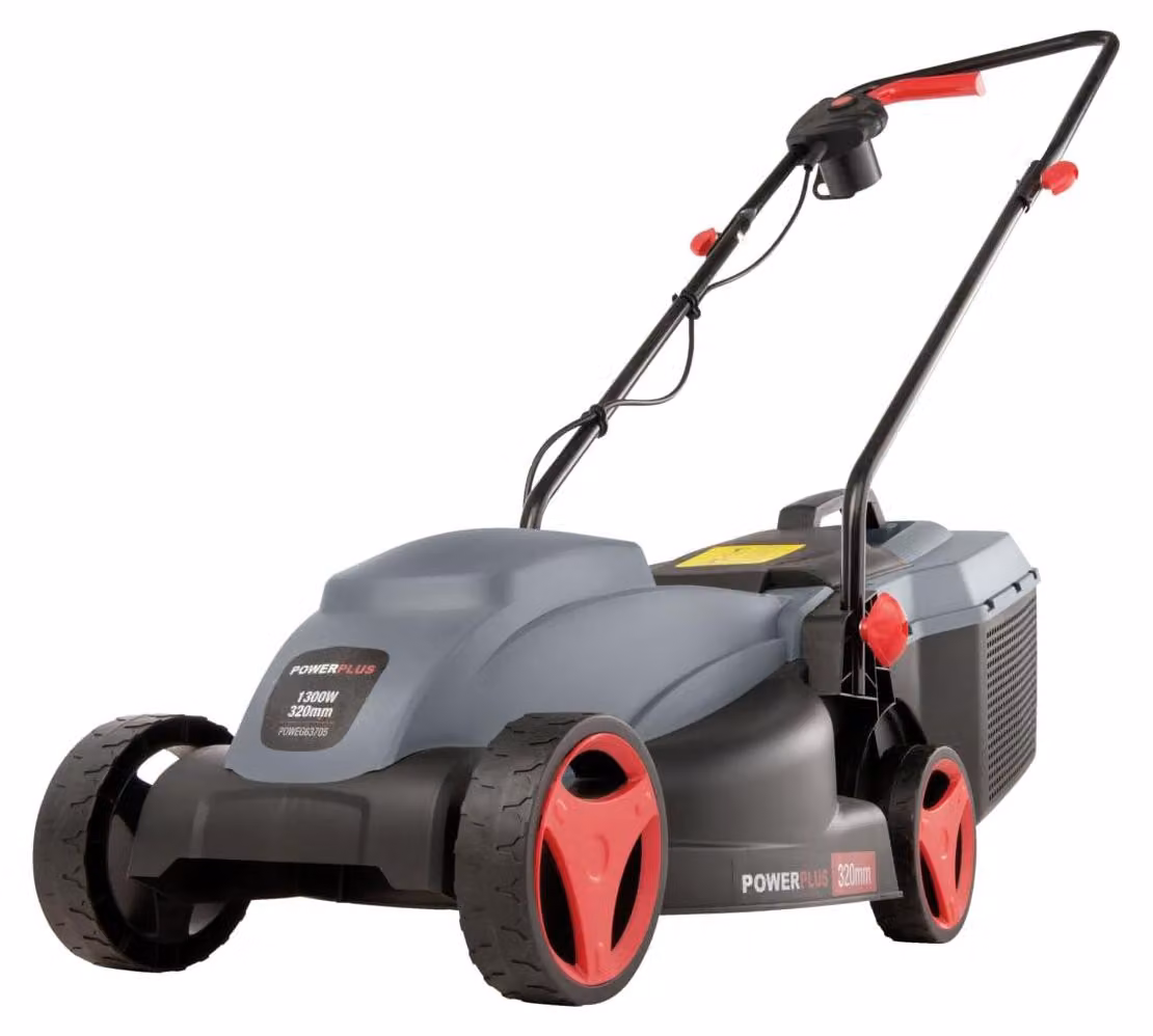 Tagliaerba elettrico - Potenza: 1300 W - Larghezza di taglio: 320 mm - Corpo in plastica