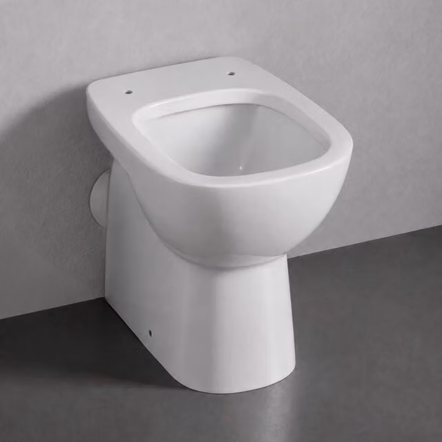 Vaso tradizionale scarico a parete bianco Gemma 2 di Dolomite